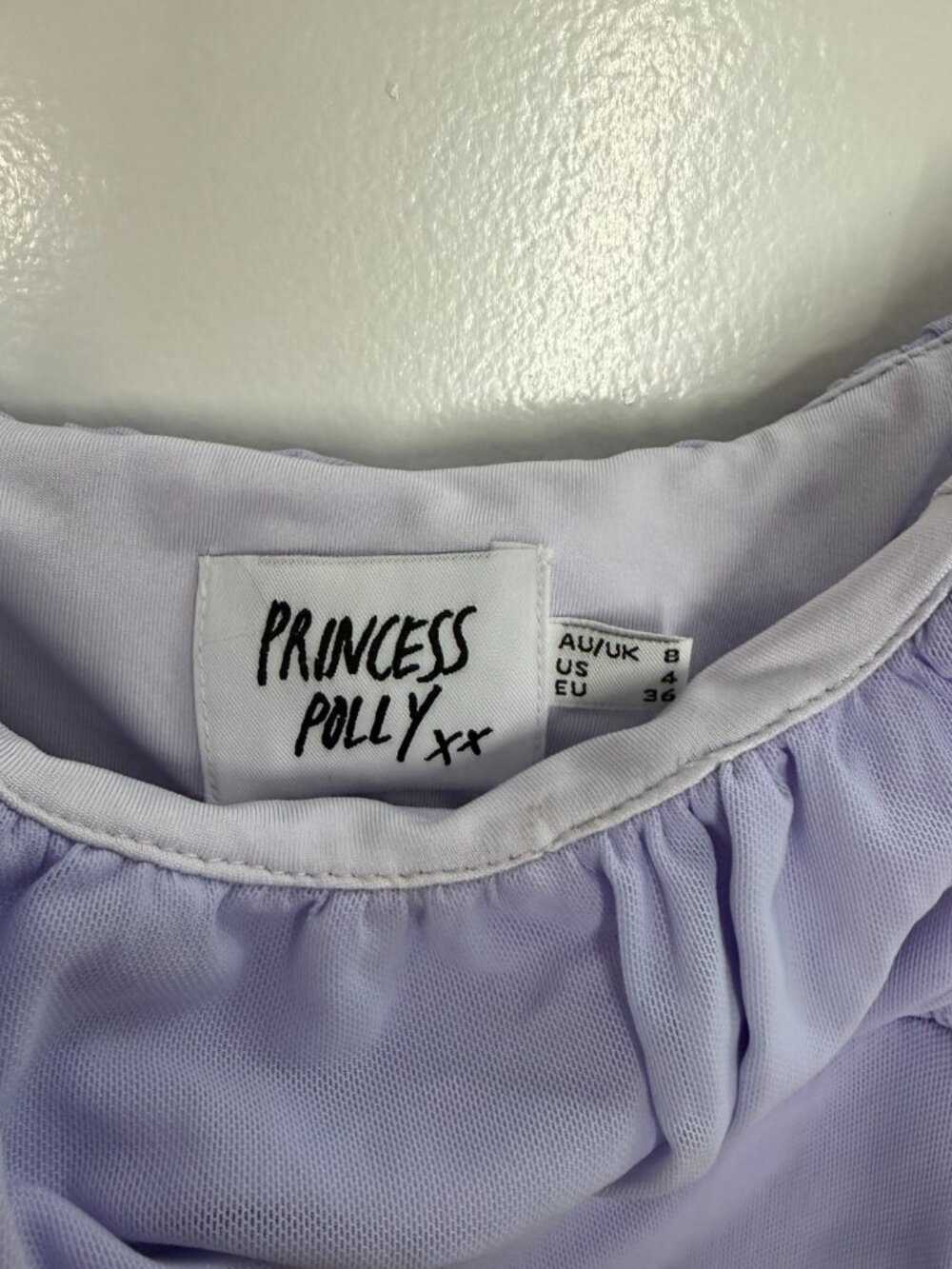 Princess Polly Penney Mini Dress Purple - Size 4 - Picture 4 of 4
